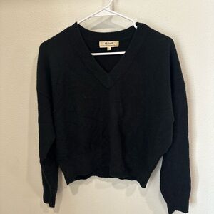 Madewell Black V-Neck Sweater